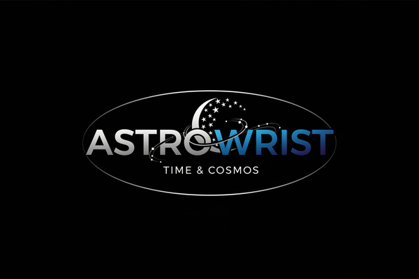generate logo of ASTROWRIST IN BLACK BACK GROUND
